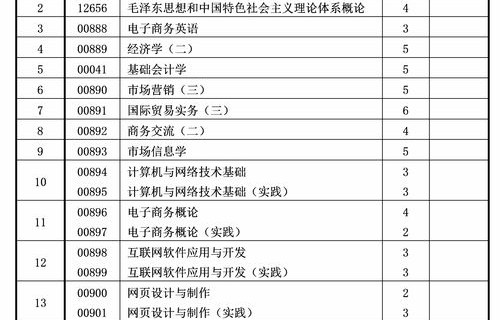电子商务专业排名软科